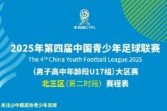 第四届中青赛(高中年龄段U17组)大区赛北三区第二时段赛程安排