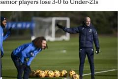 切尔西一线队0-3负于U21队,马雷斯卡取消球队休假