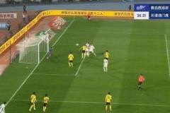 基莱斯头球破门力压后卫,津门虎2-1再次领先