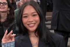 甜美奥运体操冠军现身麦迪逊场边,风采依旧引关注