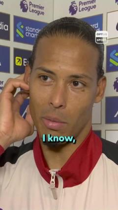 范迪克被问续约装傻:I know, but I don't know
