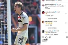 绝平终结6场进球荒，霍伊伦社媒发文：我们想要胜利，我也需要这粒进球